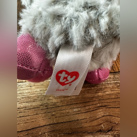 Ty Plush Toy with Pink and Gray Fur - Picture 3 of 4